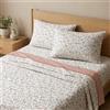 THE ONE HOME Lenzuola Matrimoniali Cotone 100% 160x190/160x200 - Completo Letto Matrimoniale Cotone - Set Lenzuola Matrimoniale - Lenzuolo con Angoli, Sopra e 2 Federe 50x80