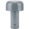 HJLRR Lampada Da Tavolo A LED Senza Fili, Lampada A Fungo Tattile, USB Camera Da Letto, Luce Notturna 3 Livelli Di Luminosità, Grigio