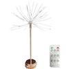 Generic Nest and Flowers - da tavolo con fuochi d'artificio, leggere, 9 x 9 x 48 cm, mini da tavolo argentate, decorazioni natalizie, ricaricabili, per camera da