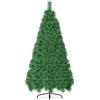 Aufun Albero di Natale artificiale 180 cm Albero di Natale artificiale Albero di Natale decorativo Aghi di pino verde con effetto neve con supporto in metallo Decorazione natalizia
