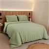 Sognoro Parure Copripiumino Matrimoniale 250x200 Cotone, con 2 Federe 50x80 | 300 Fili, Raso di Cotone Morbido, 100% Cotone Pettinato, Lavabile in Lavatrice, Chiusura a Busta, Ideale per l'Autunno