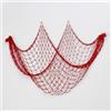 YYHCC Arazzo da parete, 150 cm x 200 cm, rete da pesca, decorazione da parete (rosso acceso)