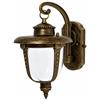 MAKA change your life quality Lampada da Parete Esterno Lanterna IP55 Impermeabile Portalampada E27 Lampadina Max 60W (non inclusa) Paralume Vetro Opaco e Alluminio Pressofuso Supporto H 21 cm x L 17 cm (Rame Spazzolato)