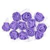 PATIKIL 144Pz Teste Fiori Artificiali Mini Rosa 0.98 con Garza Viola | Bulk Stelo Schiuma Rose Finte, per Bouquet da Sposa Boutonniere Decorazioni per Torte Artigianato Casa Festa