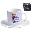 My Custom Style tazzina Espresso+piattino#papà Sei Il Mio Eroe#60x57mm