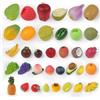 TaoQ C 35 Pezzi Mini Frutta Artificiale in Resina Frutti Falsi in Miniatura Mini Frutta Realistica in Resina Fragola Limone Banana per Cucina Giardino Torta Festa Decorazione