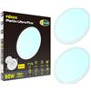 CLAR Plafoniera LED da Soffitto 50 Cm Ultra Slim - Lampadario Camera Da Letto e Bagno - Luce Fredda 6000K, 50W (Pack 2)