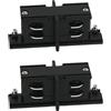 A2ZWORLD 2 Pezzi Connettore Giunto Lineare Forma I Semplice, Colore Nero, Per Sistema Binario Trifase