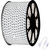 081 Store - Striscia LED 220V SMD 5050 Bianca, Strip LED Flessibile IP65 per Interni ed Esterni, Bobina con Spine Incluse, Diverse Lunghezze Disponibili (Con 1 spina 220V, 2000, Centimetri)