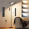 Nulmvic Lampade da Terra Dimmerabile - 36W Piantana Lampada da Terra Salotto 4 Temperature di Colore e Oscuramento Continuo - con Telecomando e Touch Control Per Soggiorno Camera da Letto e Ufficio