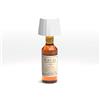 Wilmà Wine Lampada per Bottiglia Led Ricaricabile Autonomia 15/23h | Lampada Led Senza Fili Touch Control, Cilindro in Alluminio e Cappello in ABS, Impermeabile IP54, 5200 mAh, 230 Lumen
