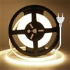 Wisada Collegamento a AC220-240V Striscia COB, Taglio ogni 10cm, Nastro adesivo COB interno con spina, 240LED/m Striscia LED super luminosa flessibile CRI≥85 per Natale (Bianco naturale, 3m)