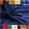 Fabrics-city Tessuto Teddy in pelliccia sintetica a pelo lungo blu scuro, 2703
