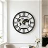 TOHOOYO Grande orologio da parete con mappa del mondo, moderno, rotondo, decorativo, silenzioso, a batteria, per soggiorno, corridoio, cucina, camera da letto, ufficio e scuola, 40,6 cm