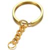 ThaiRoot Confezione da 20 Portachiavi da 3 cm con Catena, Anello Diviso, Portachiavi in Metallo, Portachiavi, Portachiavi, Portachiavi per Chiavi, Artigianato, creazione di Gioielli Fai da Te