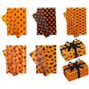 Goktvai 30 Fogli di Carta Velina di Halloween, 35x50cm Carta da Regalo con Zucche Fantasmi Teschi Pipistrelli e Ragnatele Stampata in 5 Stili Confezione Regalo per Decorazioni per Feste Halloween (Set 4)