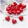 qbodp 20 Pezzi Perline Rosse A Forma Di Cuore Per Creazione Di Gioielli, Perline In Ceramica Per Creazione Di Portachiavi, Accessori Per Decorazioni Con Perline Artigianali