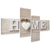 islandburner Quadro moderno Home home Benvenuti Stampa su tela - Quadro x poltrone salotto cucina mobili ufficio casa - fotografica formato XXL