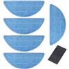 Hannets - Set di 5 panni di ricambio compatibili con Medion MD18501 I di alta qualità per robot aspirapolvere Medion MD 18501