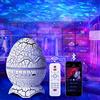 SZPACMATE Dinosaur Egg Galaxy Starry Sky Proiettore con Lettore Musicale Wireless, Star Proiettore Luce Notturna con Rumore Bianco, Nebbia, Timer Telecomando, Regalo per Bambini/Adulti Camera da letto
