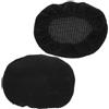 KAJNBN 2 Pezzi Copri Poggiatesta Sedia Ergonomica Elasticizzato Copri Headrest Spesso e Resistente per Poltrone Ufficio Gaming e Reclinabili Copertura Protettiva Macchie Nero Corn Kernel