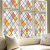 Stickyart Pellicola Per Vetri Finestre Rombi Colorate Anti UV Antisguardo 40cmX150cm Pellicola Per Vetri Finestre Privacy Decorativa Effetto Arcobaleno Adesivi Finestra Cucina Finestrini Dell'auto
