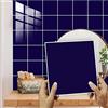 Hecto Mattonelle Adesive 20X20 Blu Scuro Decorazione Murale Impermeabile,Adesivi Per Piastrelle, Autoadesivi Fai Da Te Adesivi,Cucina Bagno Decorazioni(10Pcs)