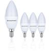 BLAUPUNKT E14 a candela 7W 595lm 4000K Bianco Neutro SES, Confezione da 4 | Risparmio energetico, Non dimmerabile, Vetro smerigliato, IRC elevato, Anti-sfarfallio - per specchi bagno ed espositori