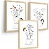 Nacnic Set Di 3 Stampe Fiori In Caffettiera Quadri Moka Teiera E Tazza Disegno Botanico Arredo Cucina A4 Senza Cornice