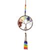 ZHAOYCSH Albero Della Vita in Cristallo, Ciondolo Appendiabiti per Meditazione e Reiki, Decorazione Feng Shui da Interno per Auto e Finestre, Portafortuna Colorato per Matrimonio e Regali