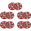 QUARKZMAN 5 Set Bottoni Automatici a Pressione 25mm Bottoni a Pressione da Cucire Metallo Accessori per Chiusura Borse Vestiti Jeans Cucito Artigianale, Rosso