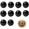 Kacerter 10 Pezzi Pesi Magnetici per Tenda Doccia 4 cm, Magneti Rotondi Neri Riutilizzabili per Tende, Tende da Doccia, Tovaglie, Tessuti, Bagno, Balcone, Casa e Uso Quotidiano