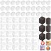 EclipseGuard Calamite Frigo Personalizzate DIY 60 Pezzi Magneti Foto Vetro | Kit creativo con cabochon in vetro trasparente e base adesiva, ideale per foto, decorazioni casa e progetti fai da te