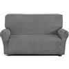 Corredocasa Copripoltrona, Copridivano 2 posti, 3 posti, 4 posti Imperiale in Tessuto Elasticizzato e Resistente Disponibile in Vari Colori (Grigio, 2 Posti)