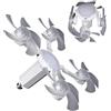 Generico Ventilatore a Soffitto Portalampada Dispositivo 4 Teste Regolabile e | Ventilatore a Soffitto con Presa, Brezza Per Camera da , Cucina, Garage, Soggiorno, Corridoio, Camper