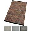 emmevi Tappeto Camera Salotto Cucina Bagno Elegante Morbido in Lana Moderno Intrecciato Varie Misure MOD.Flamenco 60X95 Multicolore