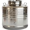 SUPERMONTE CONTENITORE FUSTO BIDONE 30L IN ACCIAIO INOX PER OLIO ED ALTRI ALIMENTI
