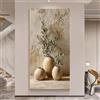 SDVIB Quadro moderno su tela con rami d'ulivo, stampa su tela di un ulivo mediterraneo per la decorazione del soggiorno (60x120 cm/Senza cornice)