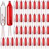 Remagr 360 pezzi 2,5 V Natale mini catena di luci di ricambio per albero di Natale, decorazione natalizia, interni ed esterni (rosso-bianco)