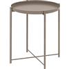 Ikea - Vassoio da tavolo GLADOM 45 x 53 cm, colore: Grigio scuro/beige