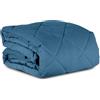 Il Gruppone Passione Casa IlGruppone Trapunta Invernale Matrimoniale In Velluto Tinta Unita Con Elegante Lavorazione a Coste Morbida Calda Prodotto Italiano 500 Grammi Piumone Due Piazze - Ottanio - Matrimoniale 250x250 cm