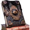 Jlobnyiun Book Of The Damned Halloween Decor - Evil Eye Bok Spell Book Witch Decorat | Handmade Black Spellbook Gothic Faux Book Prop With Creepy Mystical Design, Spooky Seasonal Prop Art For Home Room