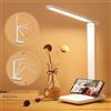 Sporgo Lampada da Scrivania a LED: Lampada Tavolo LED Dimmerabile 3 Colori e 5 Livelli di Luminosità, Lampada da Comodino Touch Control Protezione Degli Occhi con Porta USB Lampada da Tavolo Salotto