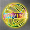 ASD Jewerly Colorato pallavolo metallo neon luce parete arte decorazione per gli uomini, personalizzato a LED metallo pallavolo Giocatore segno placca notte luce lampada sport Home Décor