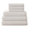 NARCISO Set Asciugamani Bagno Viso e Bidet 100% Cotone 6 Pezzi (3 Viso 50x100cm e 3 Bidet 40x60cm) Ogni Asciugamano è Realizzato in Morbida Spugna di Cotone Alta Assorbenza (Panna)