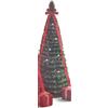 ClaShop Albero di natale 150 cm pop up con luci incorporate,christmas tree pieghevole con 1 stella e 50 Luci LED,albero di natale pronto in 5 minuti,decorazione d'interni natalizia,paillettes verdi