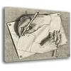 Printerland Quadro moderno ESCHER mani RIPRODUZIONE STAMPA SU TELA Quadri Moderni Moderno Astratto Arte Cucina Soggiorno Camera da letto printerland.it (50x70 cm)