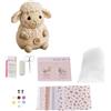 Generic Diys Patchwork Animali Peluche Set Fai da Te, Pecora | Set da cucito a forma di animale con tessuto pretagliato e imbottitura per decorazioni per la casa, la camera da letto, la