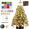 Jognee Set fai da te per albero di Natale con perline e luci a LED, decorazione | Kit fai da te: albero di Natale in perline di cristallo, regalo fai da te per gli amanti del fai da te