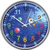 Kiddus Orologio da Parete Bambini per Imparare l'Ora, Orologio Educativo 30cm con Lancette Scritte Ora e Minuto, Decorazione Cameretta Bimbo e Bimba, Silenzioso, Pedagogico Colorati per Scuola e Casa